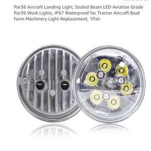 Par36 Aircraft Landing Light, Sealed Beam LED Aviation Grade Tractor Work Light